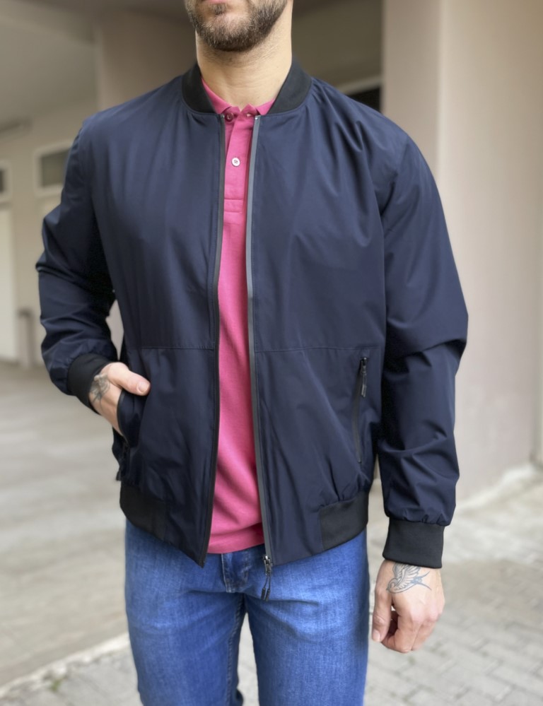 Dynamo Ανδρικό μπλε ελαφρύ Bomber Jacket WS2803N